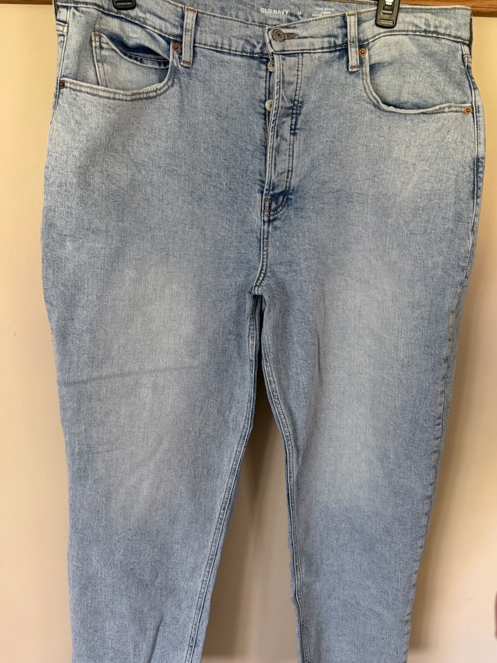 Old Navy Extra High Rise Curvy Sky - High Straight Jeans